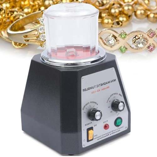 ZXSYYDS Jewelry Polishing Finisher,Jewelry polishing machine Magnetic Tumbler Jewelry Polisher,for Deburring, Chamfering, Polishing