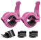 MAXRICH Barbell Clamp 1 inch Multiple Sizes & Adjustable Weight Clips for Barbell Quick Release Barbell Clips|Barbell Collar Bar Locks for Weight Lifting (Pink 0.9-1.18inch)