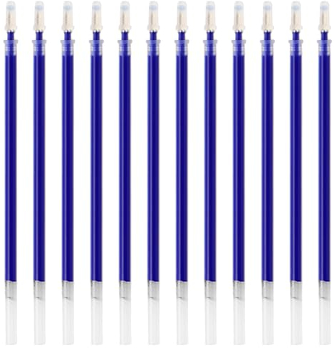 Okaywork 12 Stöcke Ersatzminen,tintenroller Kompatibel Mit Legami, Spitze 0,5mm,ersatzmine ersatzmine Gel-Tintenrollermine (Blau)