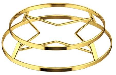 Steamer Rack Heavy Duty Stainless Steel Metal Multi-function Burnproof Storage Steam Rack - Circle Wire Cooling Rack for Instant Pot Trivet Air Flyer (Gold)