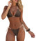 DOULAFASS Bikini Damen Set Sexy Triangel String Bikini Brazilian Style 2tlg Falten Tanga Bikinis