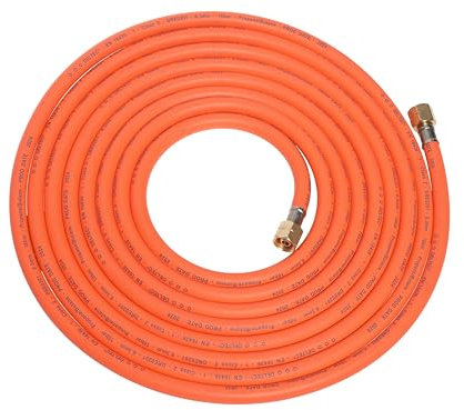 ROTHENBERGER Industrial Gasschlauch Gummi 6 m | Äußerst witterungs- und temperaturbeständig, hohe UV-Beständigkeit | 2 x 3/8 Linksgewinde | Propan Butan