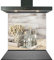C2G Printed Design 2045 Glass Splashback for Kitchen, Made from Toughened Heat Resistant Glass for Cooker and Hob Backsplash (50cm (w) x 50cm (h) - Design 2045 with No Fixings)
