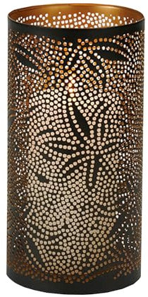 Lambert Windlicht Eisen antik braun/Gold H 23 D 12 cm 60040703 SK