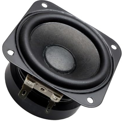 Qsvbeeqj 2.75Inch 70x70mm Bass Woofer 4Ohm 15W Bass Subwoofer Portable Square Loudspeaker For Home Theater Entertainment