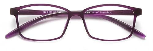 SKYWAY Blaulicht Brille Herren TR90-Rahmen Leichte Blaufilter Brille Damen Computer Gaming Brille Anti-Augenermüdung UV Schutz (Lila)