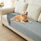 GYURO wasserdichte Hundedecke, beidseitig verwendbar, robuste Hundematte für Sofa und Bett, waschbar für Hunde und Katzen (Dunkelgrau + Hellgrau, 77 * 178CM)