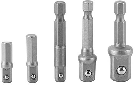 Adaptateur Mavaol 1 4 Hexagonal vers carré, Acier au Chrome Vanadium, Douille à Changement Rapide, Impact, détente à Ressort, pour Les tâches Automobiles et de Construction