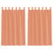 vidaXL Voile Vorhänge mit Schlaufen 2 STK. Terrakottarot 140x175 cm, Gardine, transparenter Vorhang, Fenster-Voile, Fensterdekoration