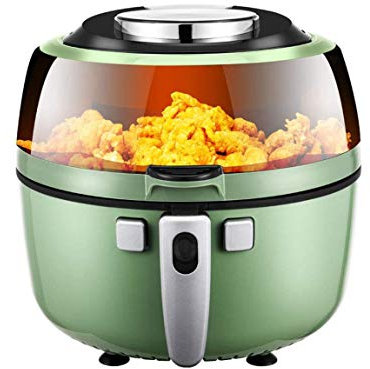 QWAXTRIW Freidora de Aire de 6.5 litros, freidora de Aire Caliente 1350W, freidora de Aire eléctrico de Gran Capacidad sin Grasa, freidora Inteligente con función de agitación, 6 programas, Pantalla