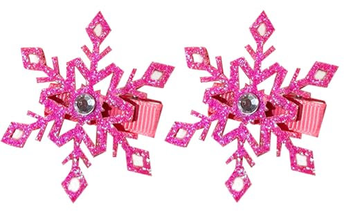 Kinderfreundliche Schneeflocken-Haarspange aus Legierung, modisches Haarteil für einen Hauch von Spaß für verschiedene Frisuren, 2 Stück