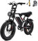 Kalorace Bicicleta Eléctrica para Adultos, Autonomía Máxima de 50-80 km, Bicicleta Eléctrica con Neumáticos Gruesos de 20, Batería extraíble de 48V y 17.5Ah