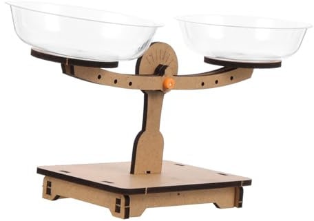 Yardwe Giocattolo in scala di legno piccoli giocattoli misurazione educativo Preschool giocattolo di matematica in età prescolare scale per la scuola Scele plastica