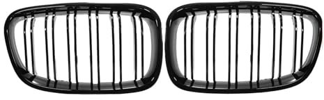 Anteriore Auto Grill Per BMW Serie 1 F20 F21 2011 2012 2013 2014 Griglie Di Ricambio Per Paraurti Anteriore A Doppio Rene Nere Lucide Front Grille