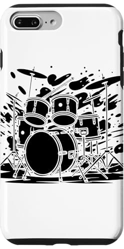 Batteria Schizzo Tamburi Strumento a percussione Custodia per iPhone 7 Plus/8 Plus