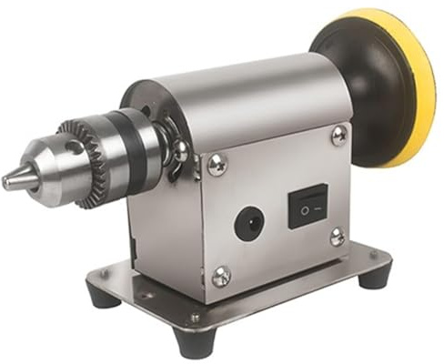 Schmuck-Poliermaschine, 775-Motor, 4500–9000 U/min, 7 Geschwindigkeiten, verstellbar, langlebige Vollmetallschale, Multifunktionswerkzeug für Goldschmiede und Holzschnitzerei
