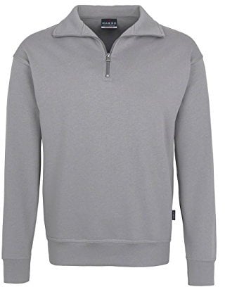 HAKRO Zip-Sweatshirt, mittelgrau, Größen: XS - XXXL Version: S - Größe S