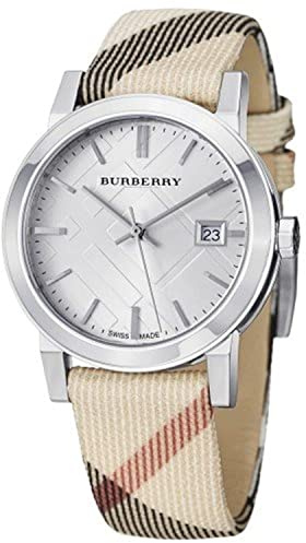 Burberry Heritage Womens Analogue Quartz Watch with Nylon Bracelet BU9022