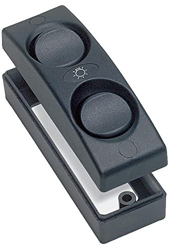 BEP 1101-BK On/Off Double Interior Switch, Black