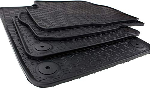 kfz-premiumteile24 Gummimatten Kompatibel mit Sharan 7N Alhambra Baujahr ab 09/2010 Fußmatten Allwetter Premium Qualität 100% Passgenau Schwarz 4-teilig