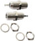 AERZETIX: 2 x Conectores Enchufe F Hembra para soldar de chasis Panel Antena TV satelite coaxial