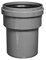 IDROSAN Raccord de passage PVC-PP 100/110 mm Union Métrique conique Gris