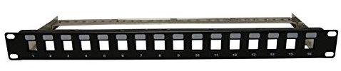 Waytex 37226 Panneau de Brassage 16 Port 19'' 1U Vide