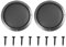 X AUTOHAUX 2pcs Grill Cover Mesh Protector Car Speaker Subwoofer 8 Inch