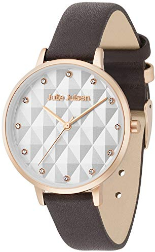 Julie Julsen JJW1252RGL-13 Pillow rosé Mocca Uhr Damenuhr Leder Analog braun