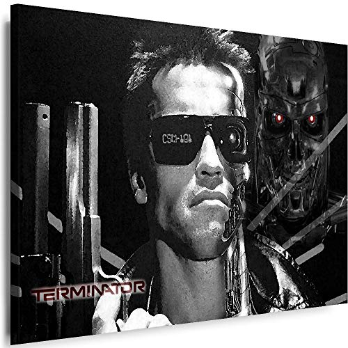 Myartstyle - Bilder Terminator 100 x 70 cm Leinwandbilder XXL - 1 Teilige Wandbilder Film Popular Movies Kunstdrucke w-P-2020-39
