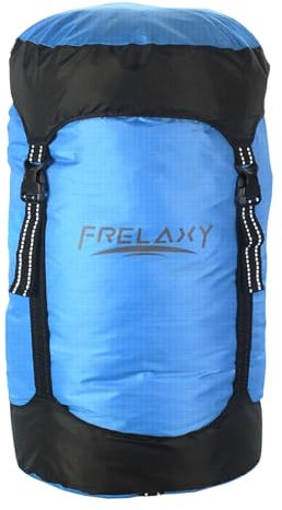 Frelaxy Kompressionssack, 40% mehr Stauraum! 11 l/18 l/30 l/45 l Kompressions-Sack, wasserabweisend und ultraleichter Schlafsack, platzsparend, für Camping, Reisen, Rucksackreisen