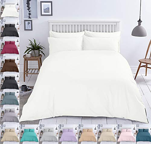 Mixibaby Bettwäsche Baumwolle Renforce Reißverschluss Größe Design 2-3 teilig Wählbar, Farbe Bettwäsche:Weiß, Größe:155 x 220 cm