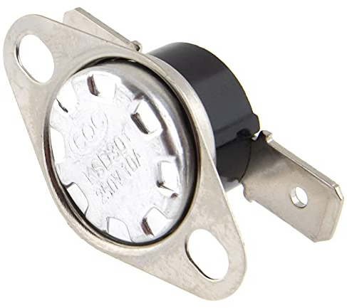 SeKi Temperaturschalter 130° 250V 10A; NC = normalerweise geschlossen / Öffner; Temperaturbegrenzer Thermoschalter Thermoschutz Temperaturregler