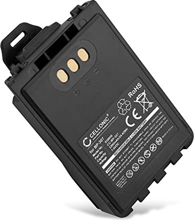 CELLONIC, Akku für Funkgerät kompatibel mit Icom IC-705, ID-52E, BP-307, IP-100H, ID-51E (7.4V, 3300mAh)