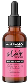 Aunt Jackie's Elixir Collagen & Tea Tree Oil Hair & Scalp Oil, 59 ml