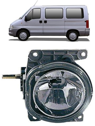 DM Autoteile 108323 Nebelscheinwerfer links rechts H1 kompatibel für Citroën Jumper Fiat Ducato Boxer