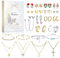 MJARTORIA Schmuck Adventskalender 2025 Weihnachtskalender Damen Mädchen Adventskalender Weihnachten Countdown mit 24 Überraschungen Weihnachten Geschenk