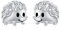 Igel Ohrringe für Mädchen 925 Sterling Silber Igel Ohrstecker Niedliche Tier Ohrringe Igel Schmuck Geschenk für Damen Frauen Tochter