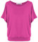 Van Der Rich ® - Oversize T-Shirt mit Fledermausärme - Damen(Fuchsia, M)