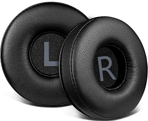 SOULWIT 70mm Almohadillas de Repuesto para JBL Tune 450BT (T450BT)/Tune 500BT (T500BT)/Tune 510BT/Tune 520BT/Tune 460BT(T460BT), Almohadillas para JR 300BT/JR300/JR 310BT/JR310/E40BT-Negro