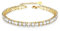 Fußkettchen für Damen: Gold & Silber 925 - Tennis Fusskette, 7.2in + 2in Armband Damen Geschenk für Frauen