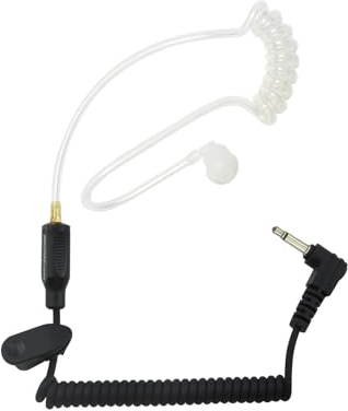 PROMAXPOWER Auricolari Walkie Talkie da 1 Pin 3,5 mm Solo Ascolto, Compatibile Con Microfoni ad Altoparlante, Ricetrasmittenti e Altri Dispositivi con Spina da 3,5 mm, Cuffia Walkie Talkie