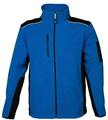 CHEMAGLIETTE! Felpa Pile Zip Intera Uomo - Felpe da Lavoro Collo Alto Antipilling 280 Grammi Poliestere, Maglia Tuta Felpata Invernale Maglie Senza Cappuccio Bicolore, Modello Bal