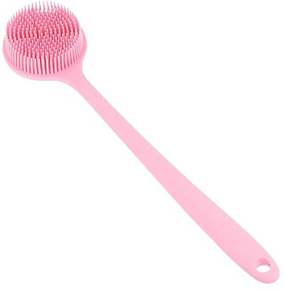Angoily Spazzola Da Bagno Silicone Con Manico Design Massaggiante Per Esfoliare e La Circolazione Perfetta Per Tutti Tipi Di Multifunzionale e Pratica Per Uso Quotidiano
