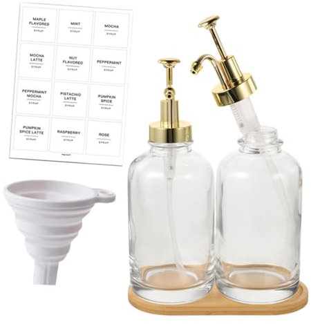 Ciieeo 2stücke Seifenspender Mit Pumpflasche Flüssigseifenspender Spülmittelspender Für Küche Und Bad Kapazität