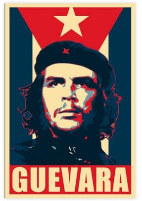 FISH DRAGATE Che Guevara 1 Leinwand-Poster, Schlafzimmer-Dekor, Sportlandschaft, Büro, Raumdekoration, Geschenk, ungerahmt, 30 x 45 cm