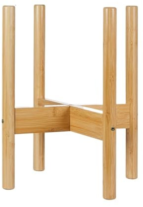 Plant Stand Indoor Wood Cross Plant Stand Flower Pot Holder Indoor Outdoor Living Room Balcony Flower Holders for Patio(Natural,35 * 33cm)