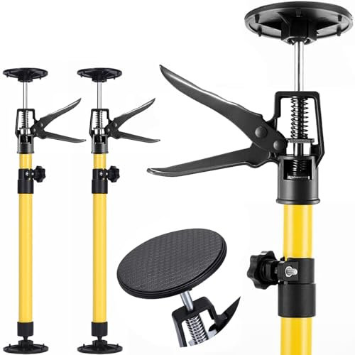 2er Pack Deckenstütze Montagestütze Einhandstütze – Teleskopstützen Stützstange, Verstellbare Länge und Neigungswinkel, Vielseitige Anwendungen, Einfache Handhabung (50-115 cm (M))