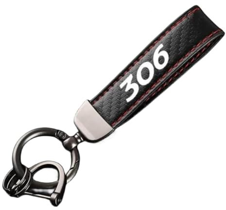 EIWXEFQT Porte Clef Voiture, pour Peugeot 306 Porte-clés de Voiture Anti-Perte Léger Simple Et Pratique Accessoires de Voiture,S