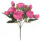 30 cm künstliche Rosen, Pfingstrosen aus Seide, künstliche Blumen, Neujahrs- und Weihnachtsdekoration, Vase für Zuhause, Hochzeit, Brautstrauß, für den Innenbereich, Schwarz (Rot, Einheitsgröße)